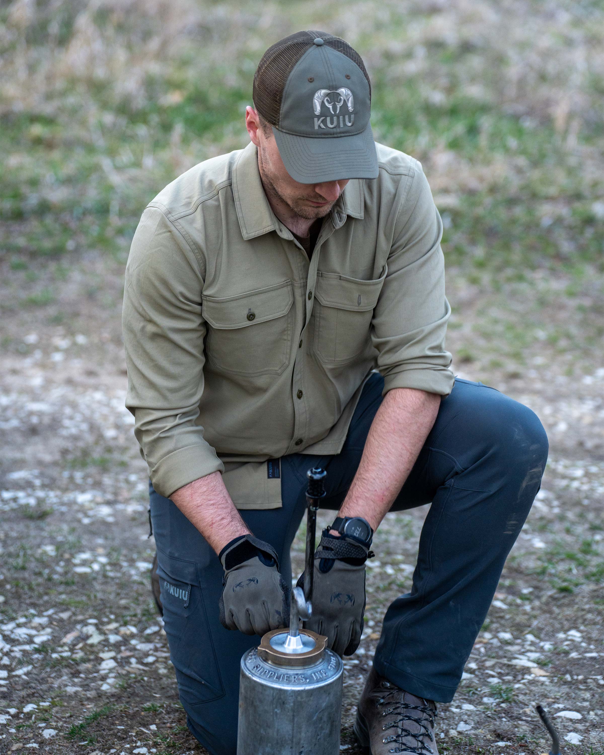 Motive LS Workgrade Shirt | Stone - Image 5