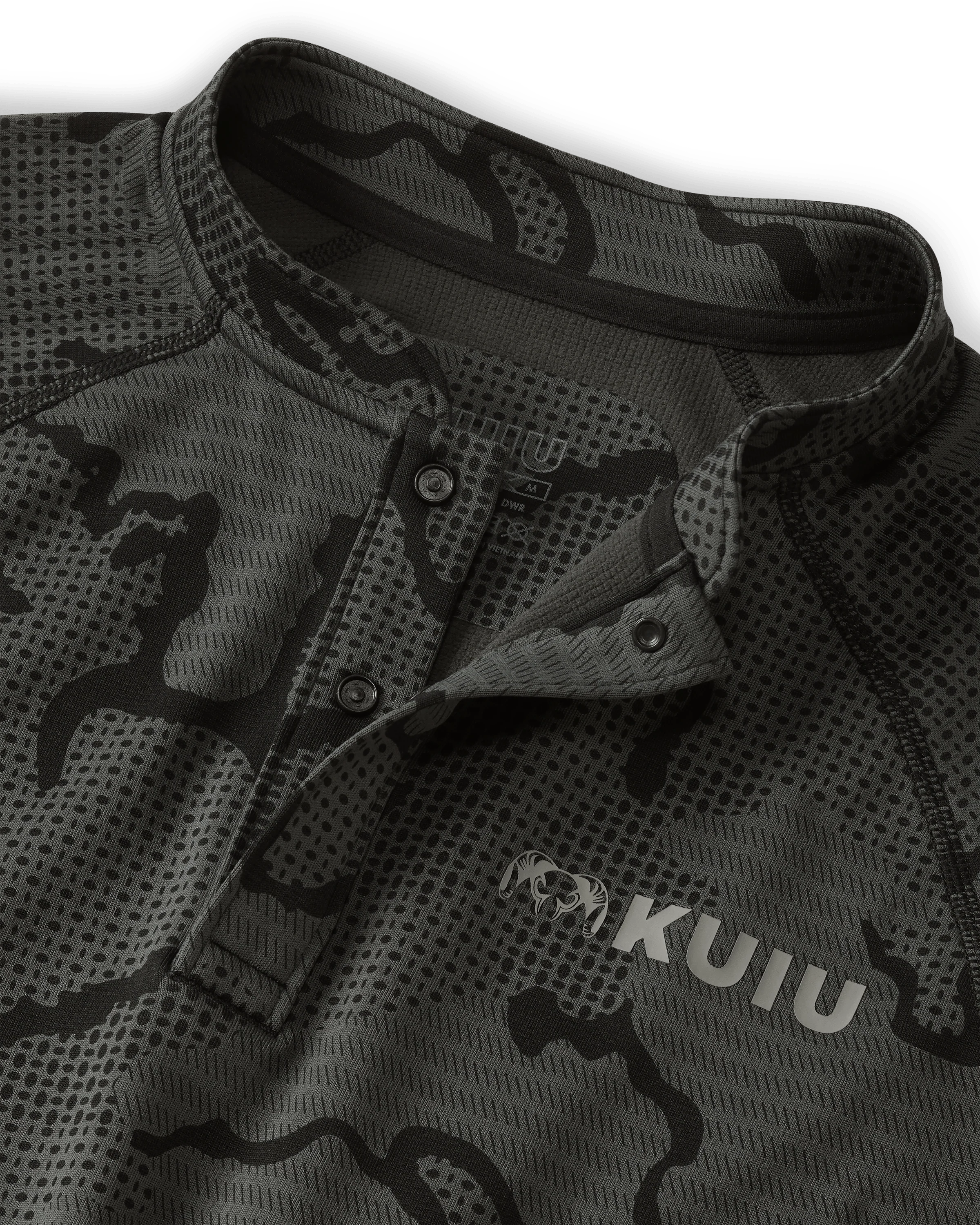 Ridgepoint Fleece Henley | Black Tonal - Image 3