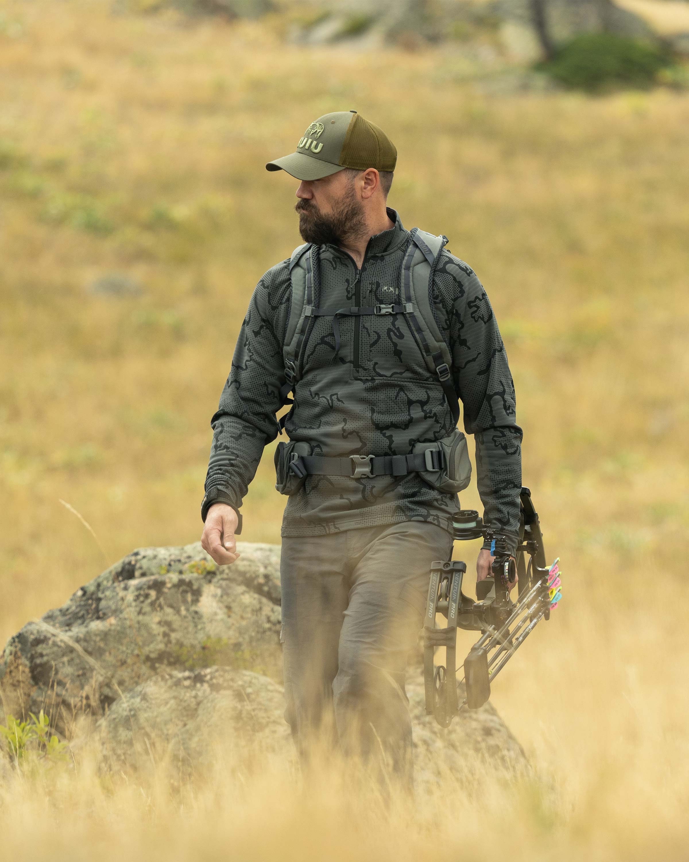 Ridgepoint Fleece Zip-T | Olive Tonal - Image 4