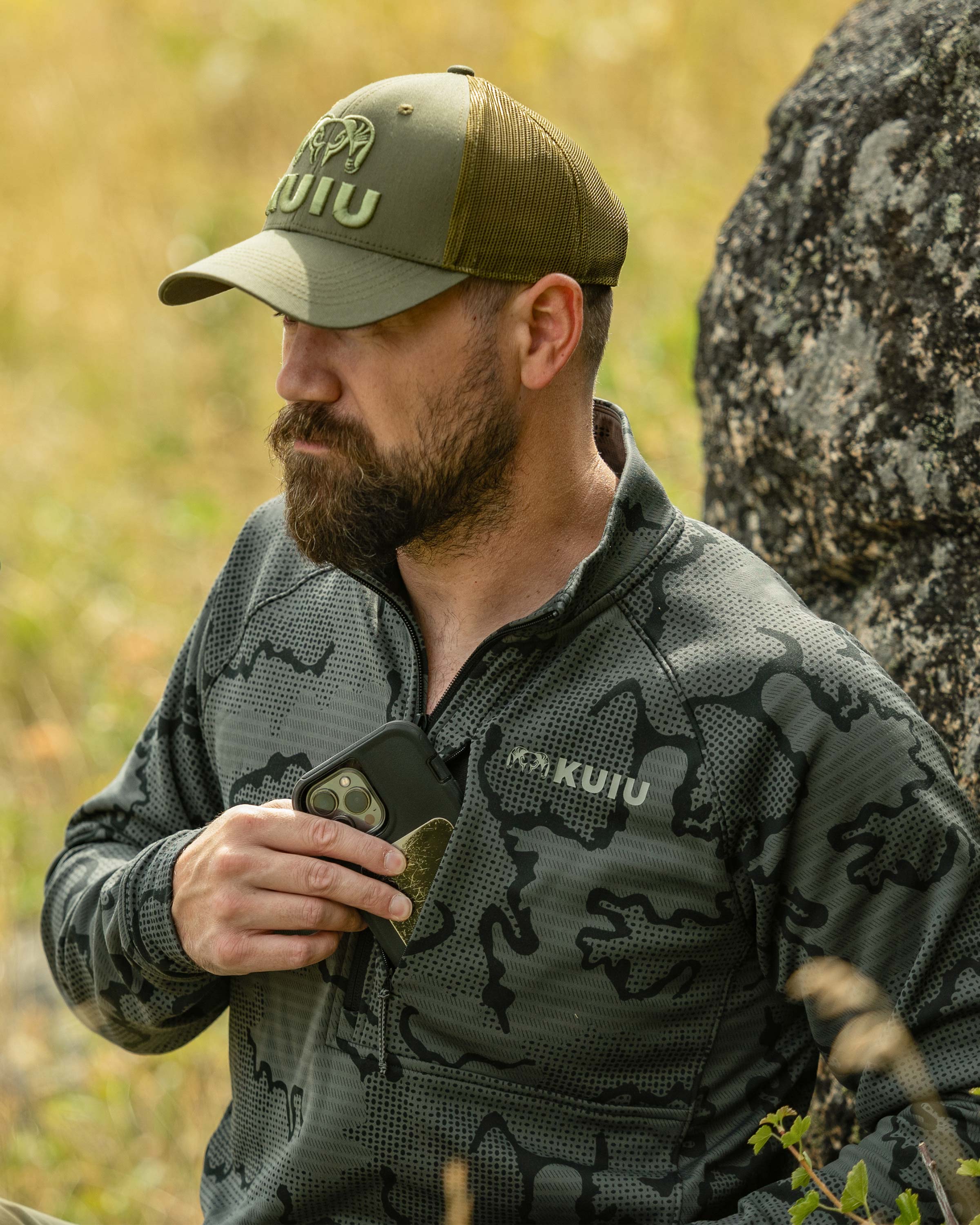 Ridgepoint Fleece Zip-T | Olive Tonal - Image 6