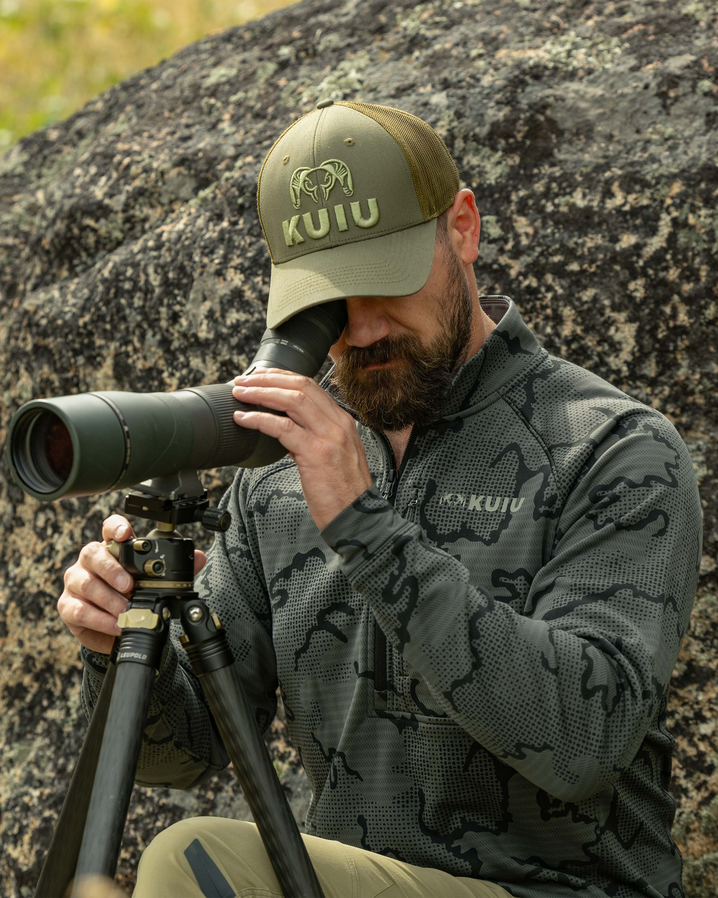 Ridgepoint Fleece Zip-T | Olive Tonal - Image 7