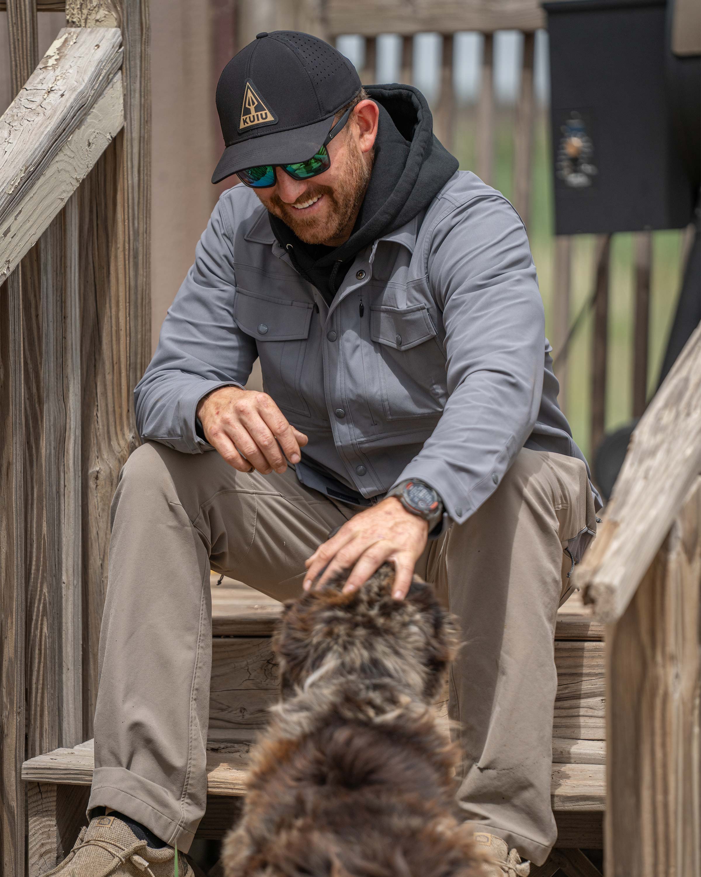 Tour Shirt Jacket | Steel Blue - Image 6