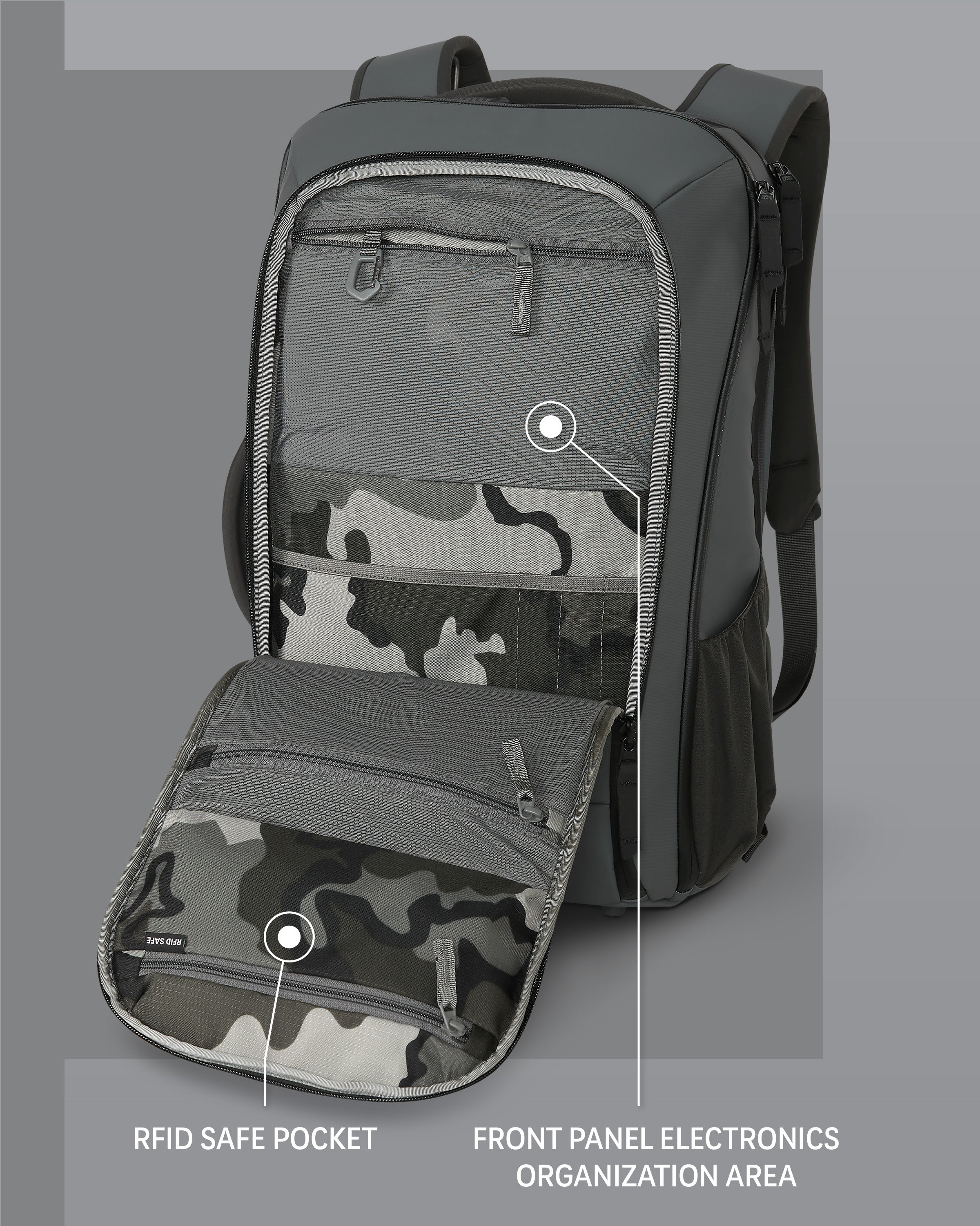 Waypoint Travel Backpack | Gunmetal - Image 3
